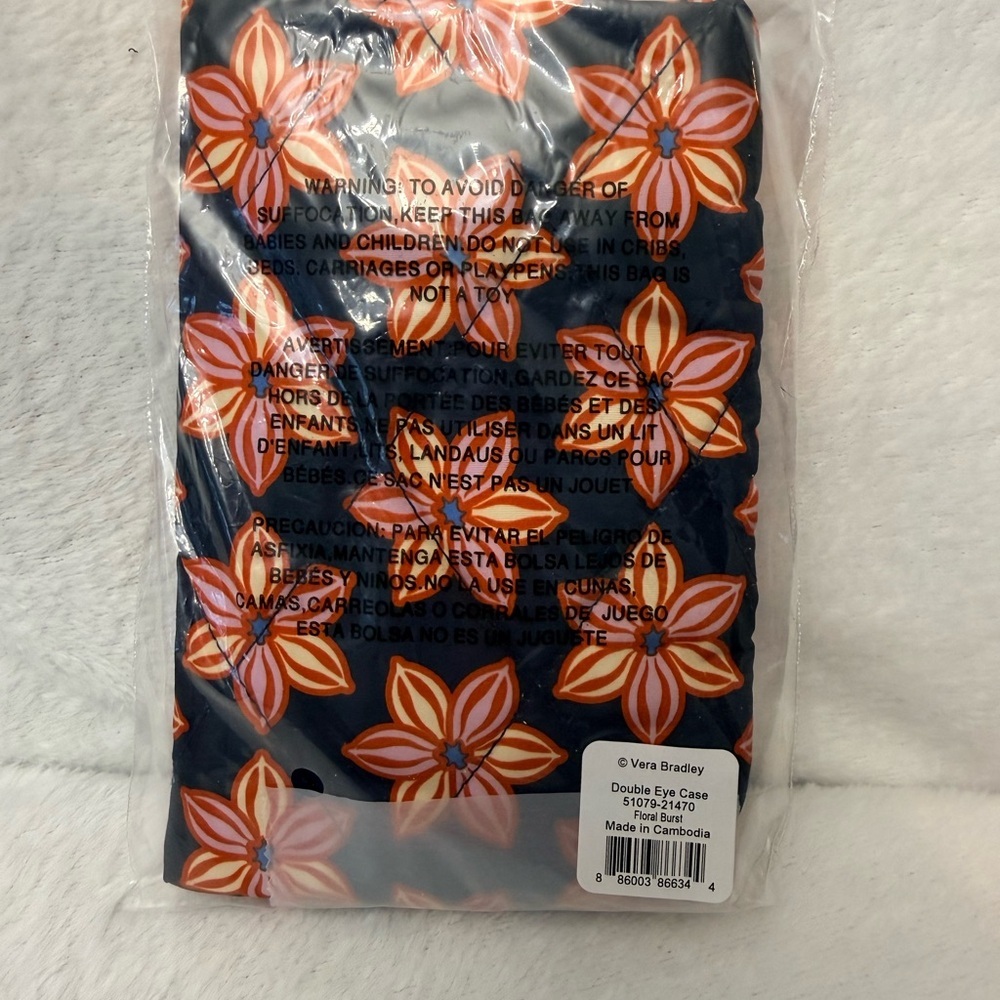 Vera Bradley “Floral Burst” Double Eye Case NWT